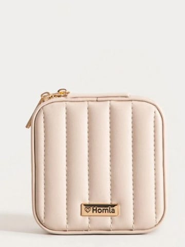 Homla Schmuckkästchen "Rinas" in Creme - (B)10,5 x (H)5 x (T)10,5 cm