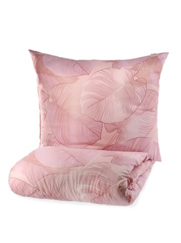 Homla Komplet pościeli "Gallo" w kolorze jasnoróżowym z mikrofibry
