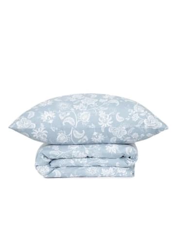 Homla Mikrofaser-Bettwäsche-Set "Callais Essentials" in Hellblau/ Weiß
