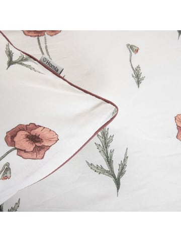 Homla Bettwäsche-Set "Meadow Flowers" in Weiß/ Rot