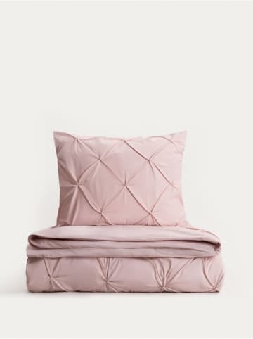 Homla Perkal-Bettwäsche-Set "Aurea" in Rosa