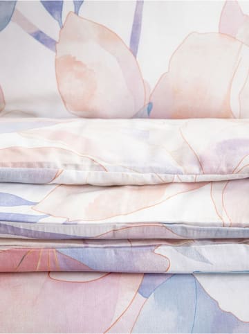 Homla Komplet pościeli satynowej "Rosa" w kolorze jasnoróżowo-fioletowym