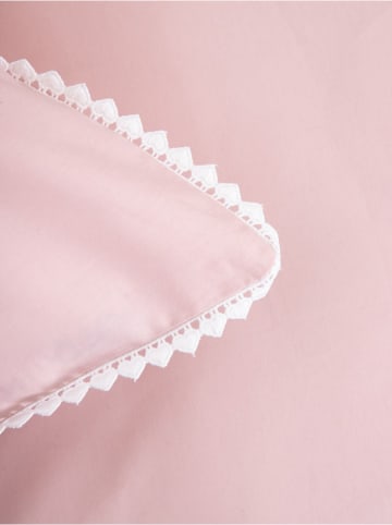 Homla Komplet pościeli "Cherish Love" w kolorze jasnoróżowo-białym