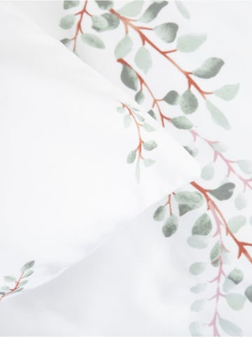 Homla Mikrofaser-Bettwäsche-Set "Sheper" in Weiß/ Grün