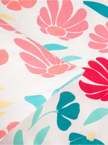 Homla Mikrofaser-Bettwäsche-Set "Caleya" in Weiß/ Pink/ Türkis