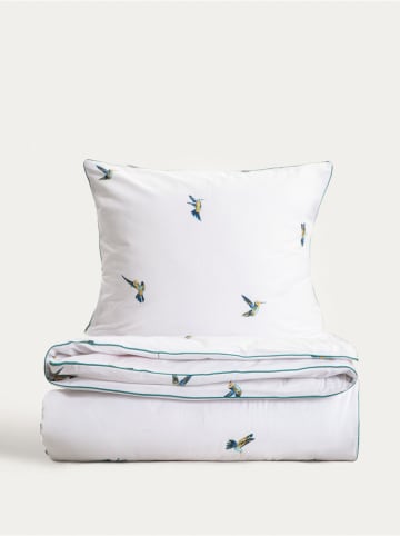 Homla Komplet pościeli "Elise" w kolorze biało-niebieskim