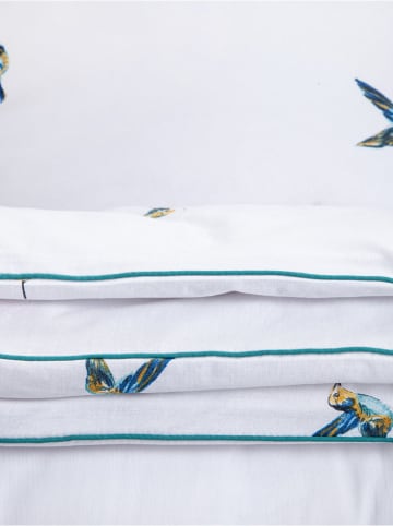 Homla Beddengoedset "Elise" wit/blauw