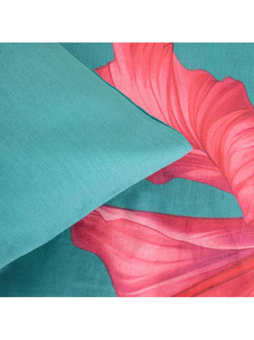 Homla Komplet pościeli "Bloom" w kolorze turkusowo-różowym