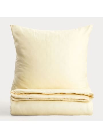 Homla Komplet pościeli satynowej "Avelia" w kolorze żółtym