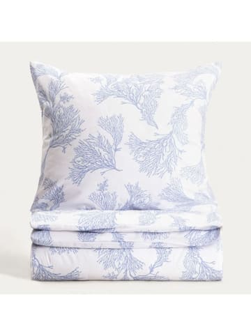 Homla Bettwäsche-Set "Coral" in Weiß/ Blau