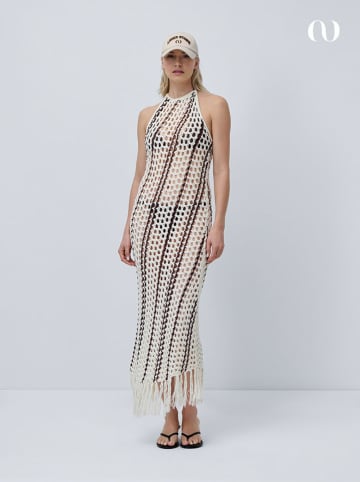 LeGer Strandkleid "Salma" in Creme/ Dunkelbraun