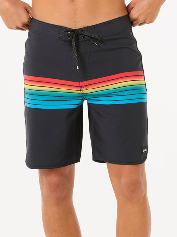 Rip Curl Szorty kąpielowe "Mirage Surf Revival" w kolorze czarnym ze wzorem
