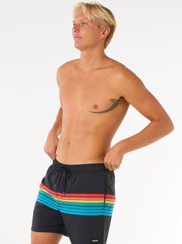 Rip Curl Badeshorts "Surf Revival Volley" in Schwarz/ Bunt