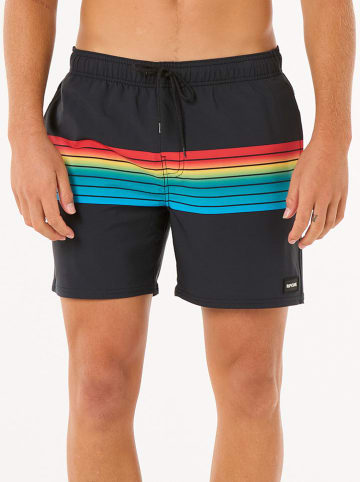 Rip Curl Szorty kąpielowe "Surf Revival Volley" w kolorze czarnym ze wzorem