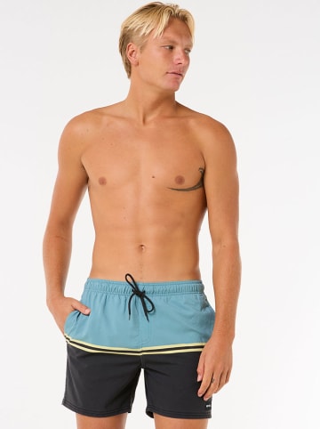 Rip Curl Badeshorts "Combine Volley" in Schwarz/ Hellblau