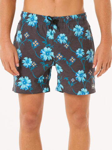 Rip Curl Badeshorts "Surf Revival Floral Volley" in Grau/ Blau