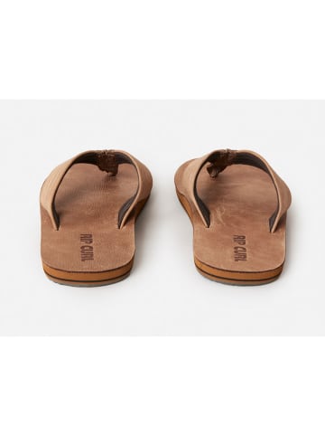 Rip Curl Leren teenslippers "Revival" lichtbruin