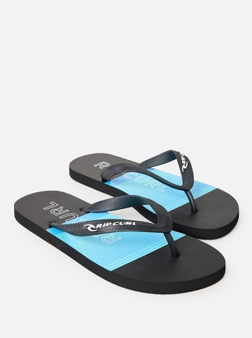Rip Curl Japonki "Breakers Bloom" w kolorze czarno-błękitnym