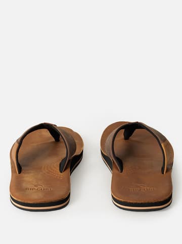 Rip Curl Skórzane japonki "Oxford" w kolorze jasnobrązowym