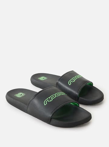 Rip Curl Leder-Pantoletten "Archive Y2K" in Schwarz