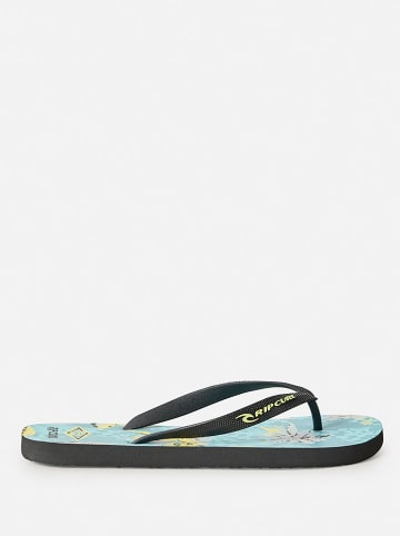 Rip Curl Teenslippers "Raw Energy Bloom" zwart/turquoise