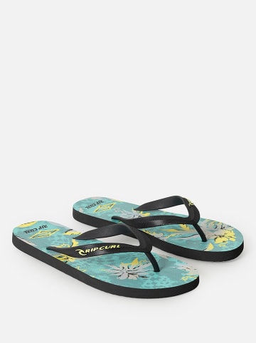 Rip Curl Teenslippers "Raw Energy Bloom" zwart/turquoise
