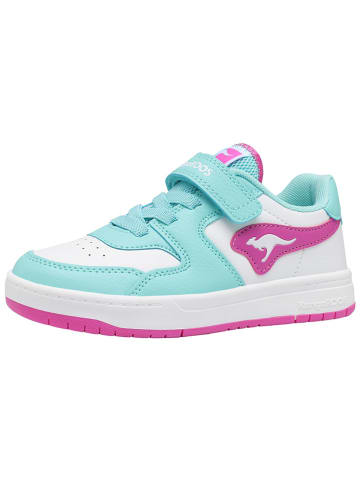 Kangaroos Sneakers "K-CP Fair EV" wit/turquoise/roze