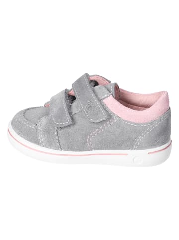 PEPINO Leren sneakers "Timmi" grijs/lichtroze