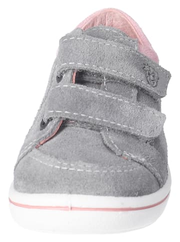 PEPINO Skórzane sneakersy "Timmi" w kolorze szaro-jasnoróżowym