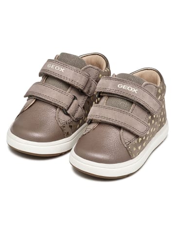 Geox Skórzane sneakersy "Biglia" w kolorze jasnobrązowym