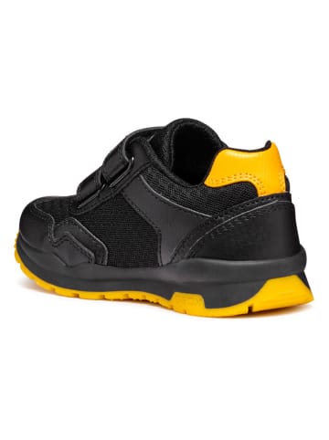 Geox Sneakersy "Pavel" w kolorze czarno-pomarańczowym