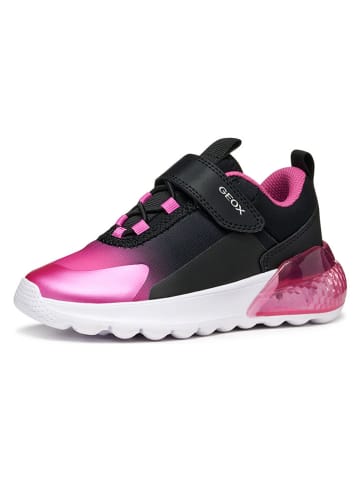Geox Sneakersy "Activart" w kolorze różowo-czarnym