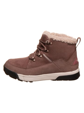 The North Face Leren winterboots lichtbruin
