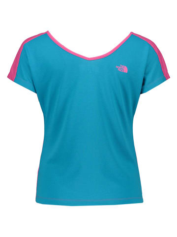 The North Face Koszulka w kolorze różowo-niebieskim