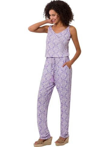 Heine Jumpsuit paars/wit