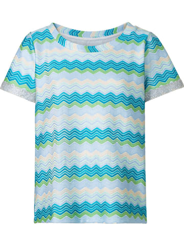 Heine Shirt in Türkis/ Creme