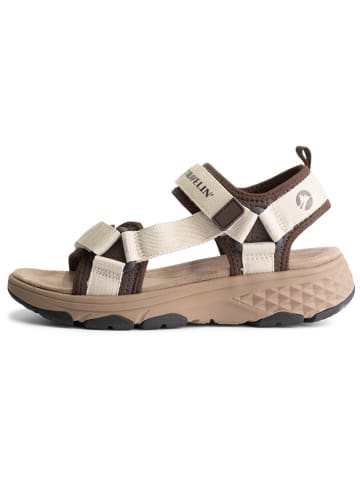 TRAVELIN' Leren trekkingsandalen "Angvik" crème/bruin