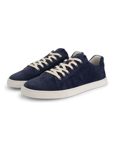 TRAVELIN' Leren barefootschoenen "Blekestad" donkerblauw