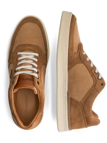 TRAVELIN' Leder-Sneakers "Bromley" in Hellbraun