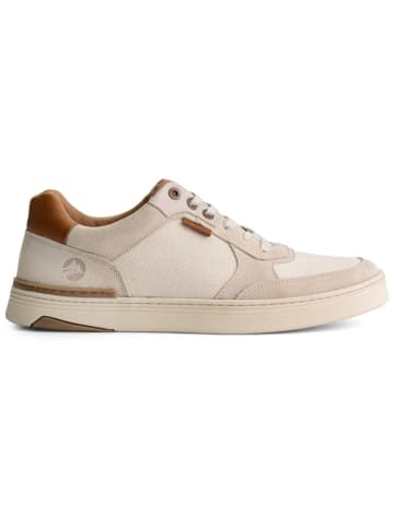 TRAVELIN' Leren sneakers "Bromley" beige