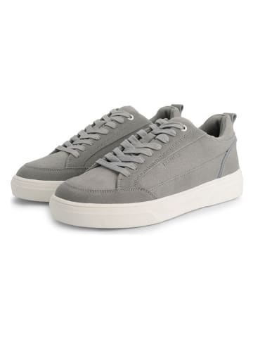 TRAVELIN' Leren sneakers "Croydon" grijs