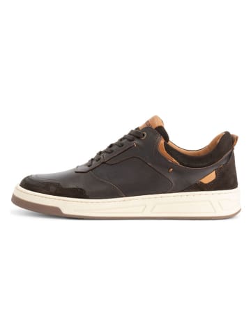 TRAVELIN' Leren sneakers "Darley" bruin