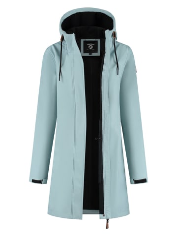 TRAVELIN' Kurtka softshellowa "Erika" w kolorze błękitnym