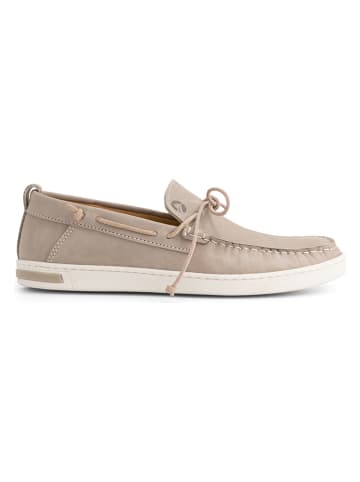 TRAVELIN' Leren mocassins "Falmouth" beige