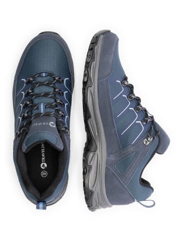 TRAVELIN' Leder-Trekkingschuhe "Grasten" in Dunkelblau