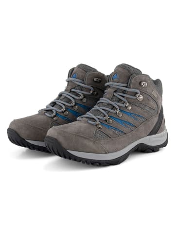 TRAVELIN' Leren trekkingschoenen "Hornborg" grijs/blauw