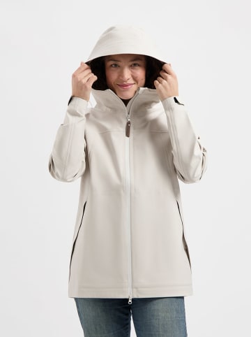 TRAVELIN' Kurtka softshellowa "Jannike" w kolorze kremowym