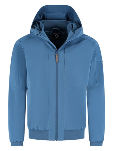 TRAVELIN' Kurtka funkcyjna "Karl" w kolorze niebieskim