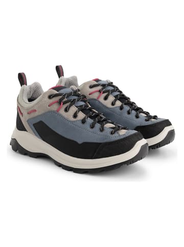 TRAVELIN' Leder-Wanderschuhe "Kittila" in Blau/ Beige