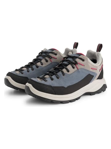 TRAVELIN' Leder-Wanderschuhe "Kittila" in Blau/ Beige